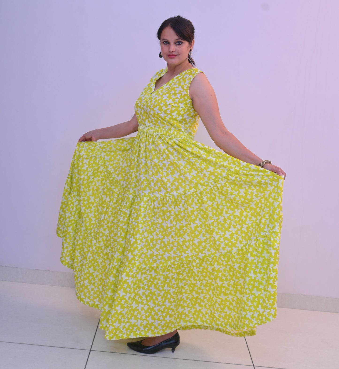 Floral Sunshine Cotton Dress
