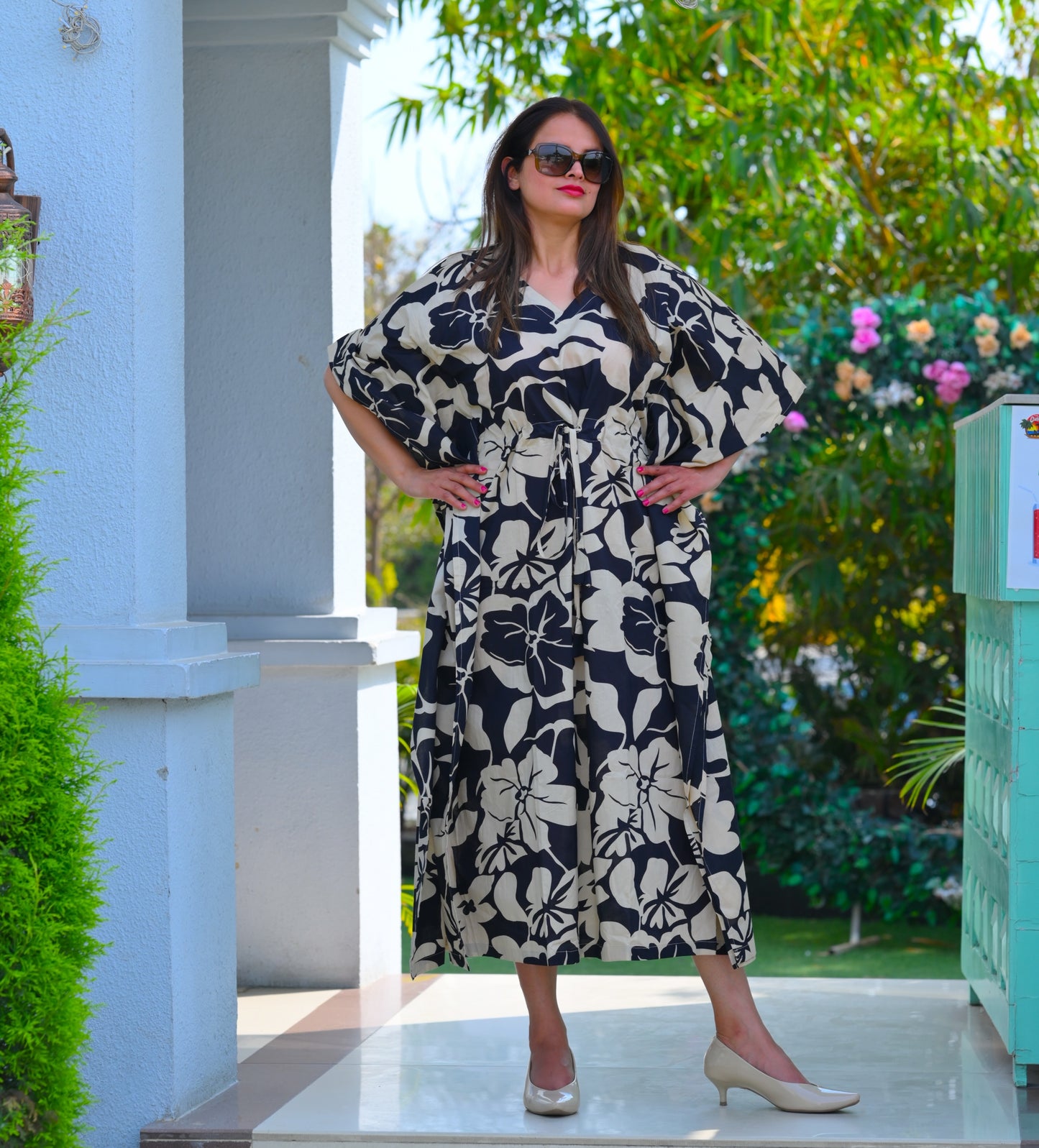 Midnight Blossom Caftan