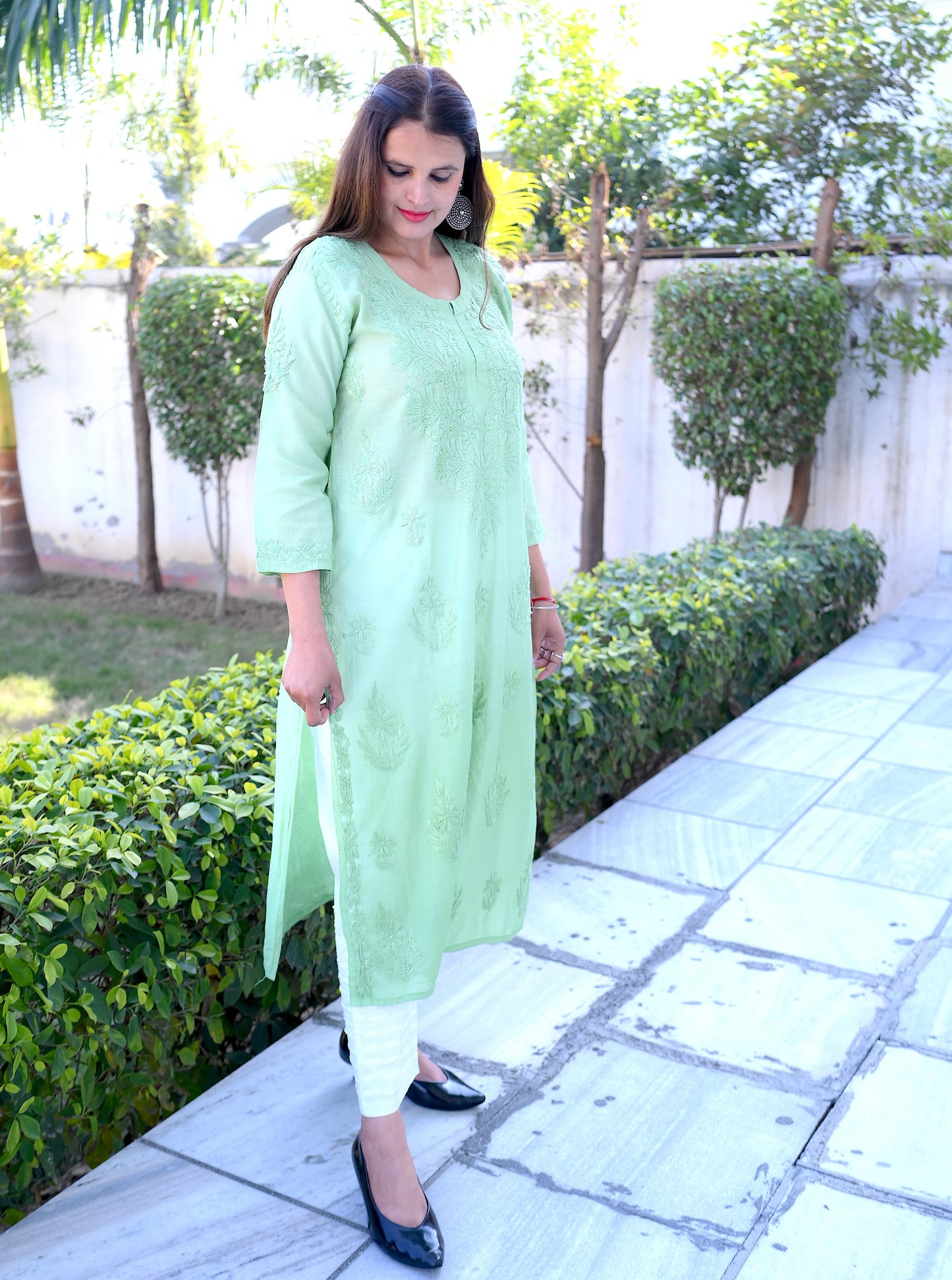 Emerald Mist Dual-Tone Kurta Set