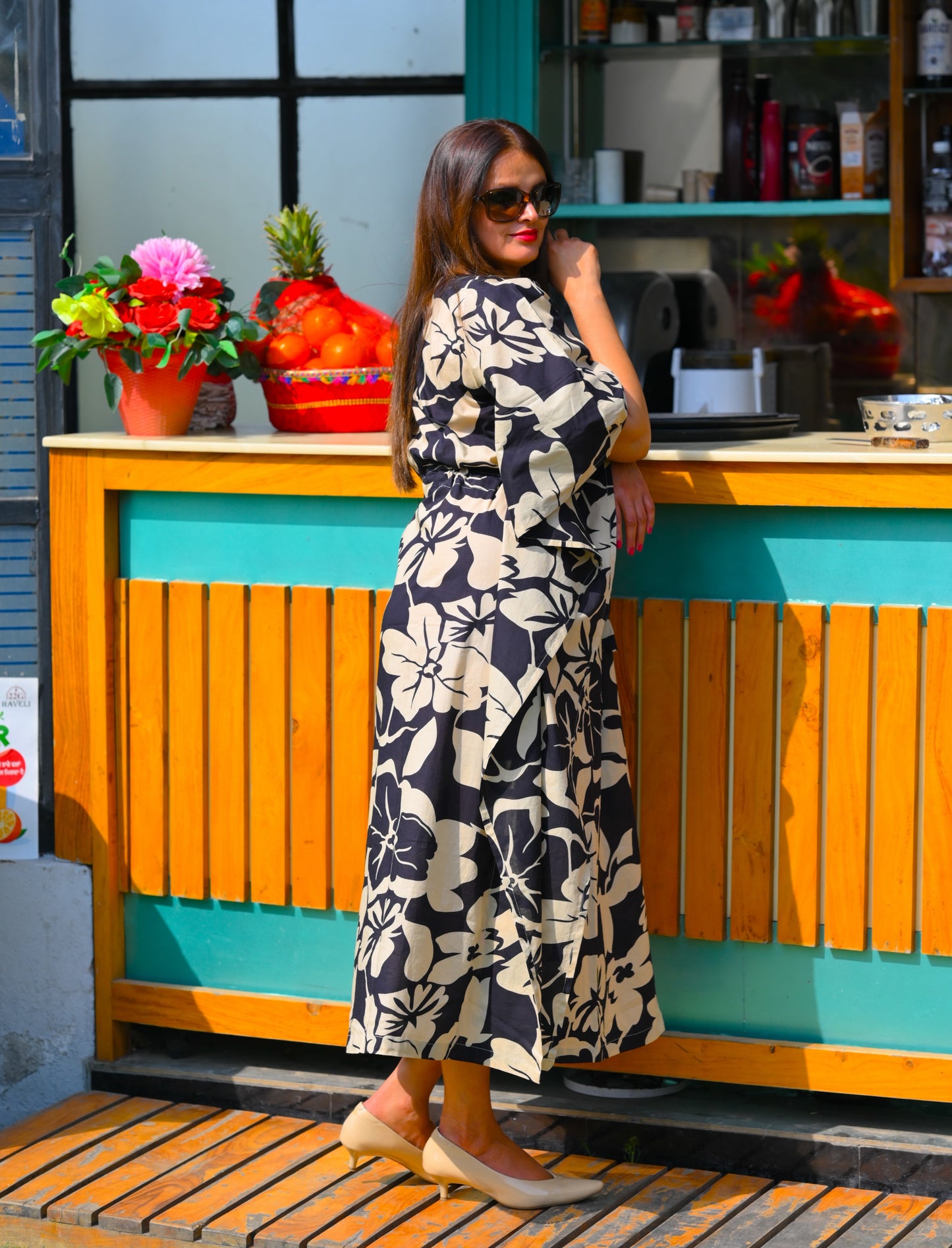Midnight Blossom Caftan