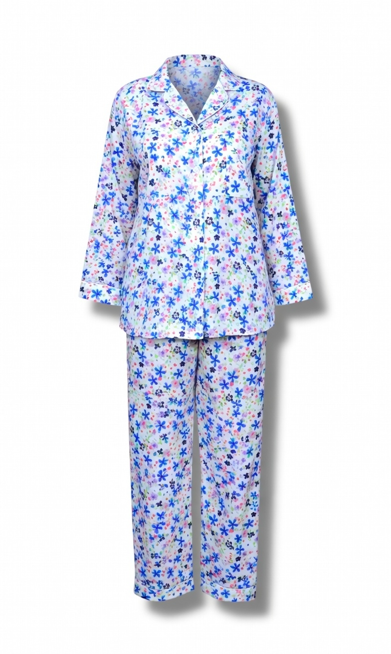Blue Blossom Co-Ord Ensemble