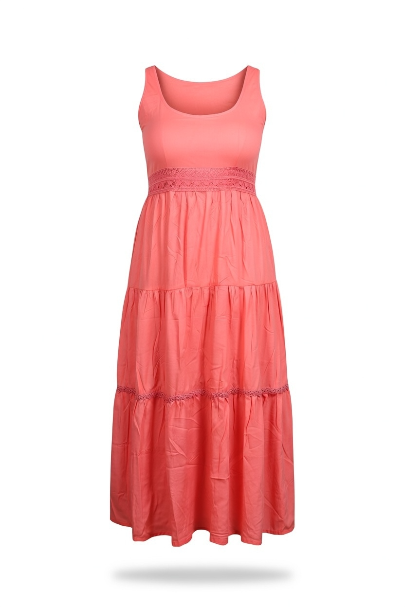 Earthy Elegance Cotton Dress