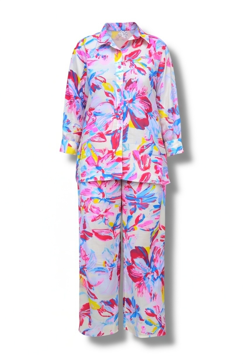 Crimson Bloom Co-Ord Set