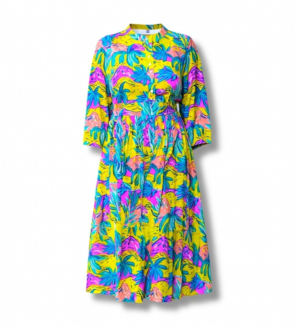Bohemian Palette Cotton Dress