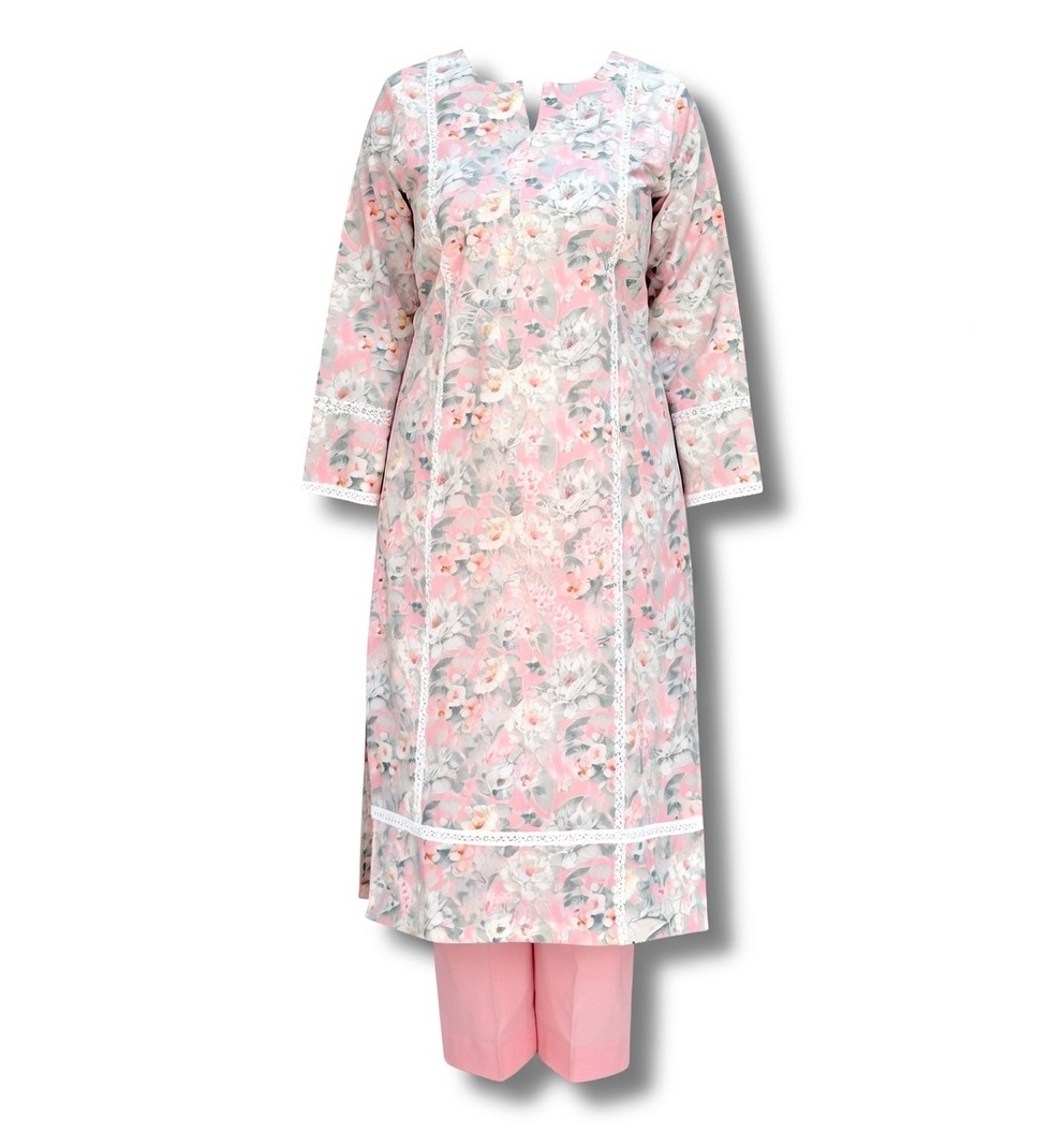 Lacy Whispers Printed Suit