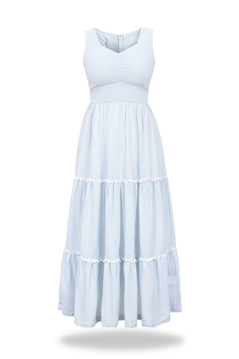 Azure Breeze Cotton Dress
