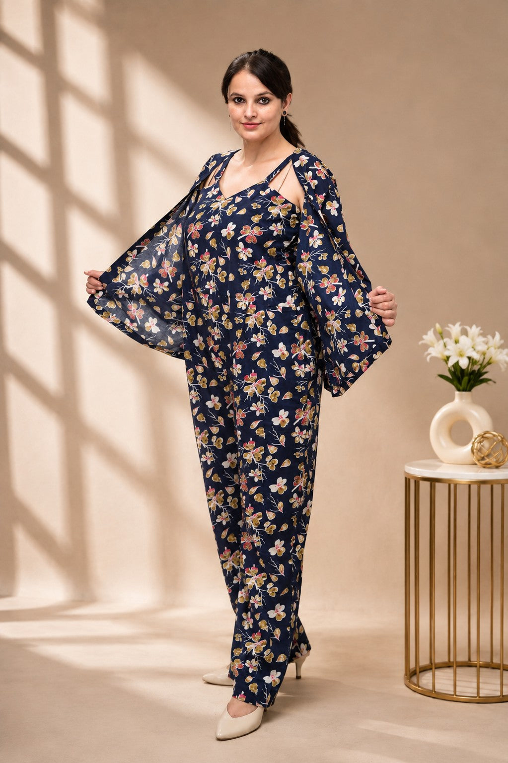 Floral Eclipse Jumpsuit