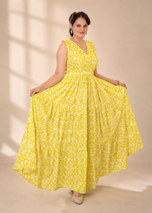 Floral Sunshine Cotton Dress