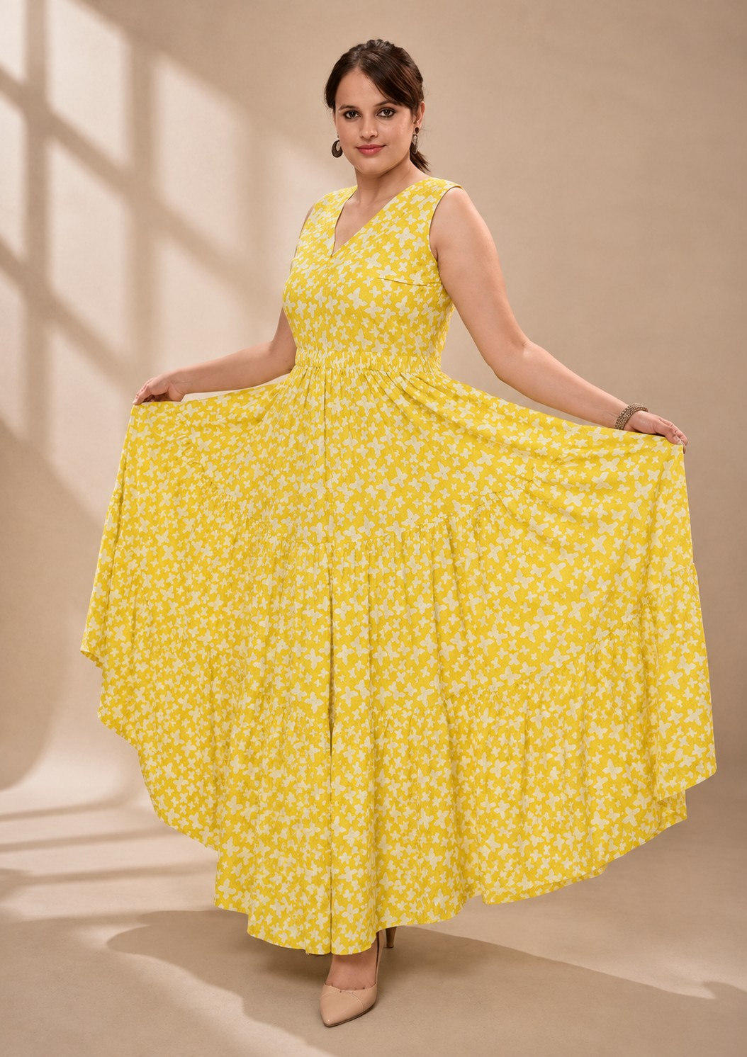 Floral Sunshine Cotton Dress