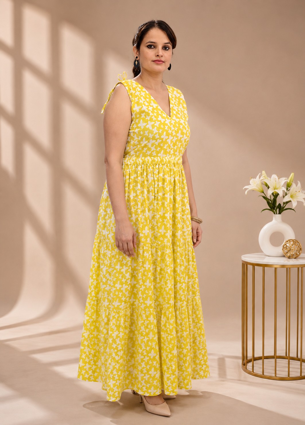Floral Sunshine Cotton Dress
