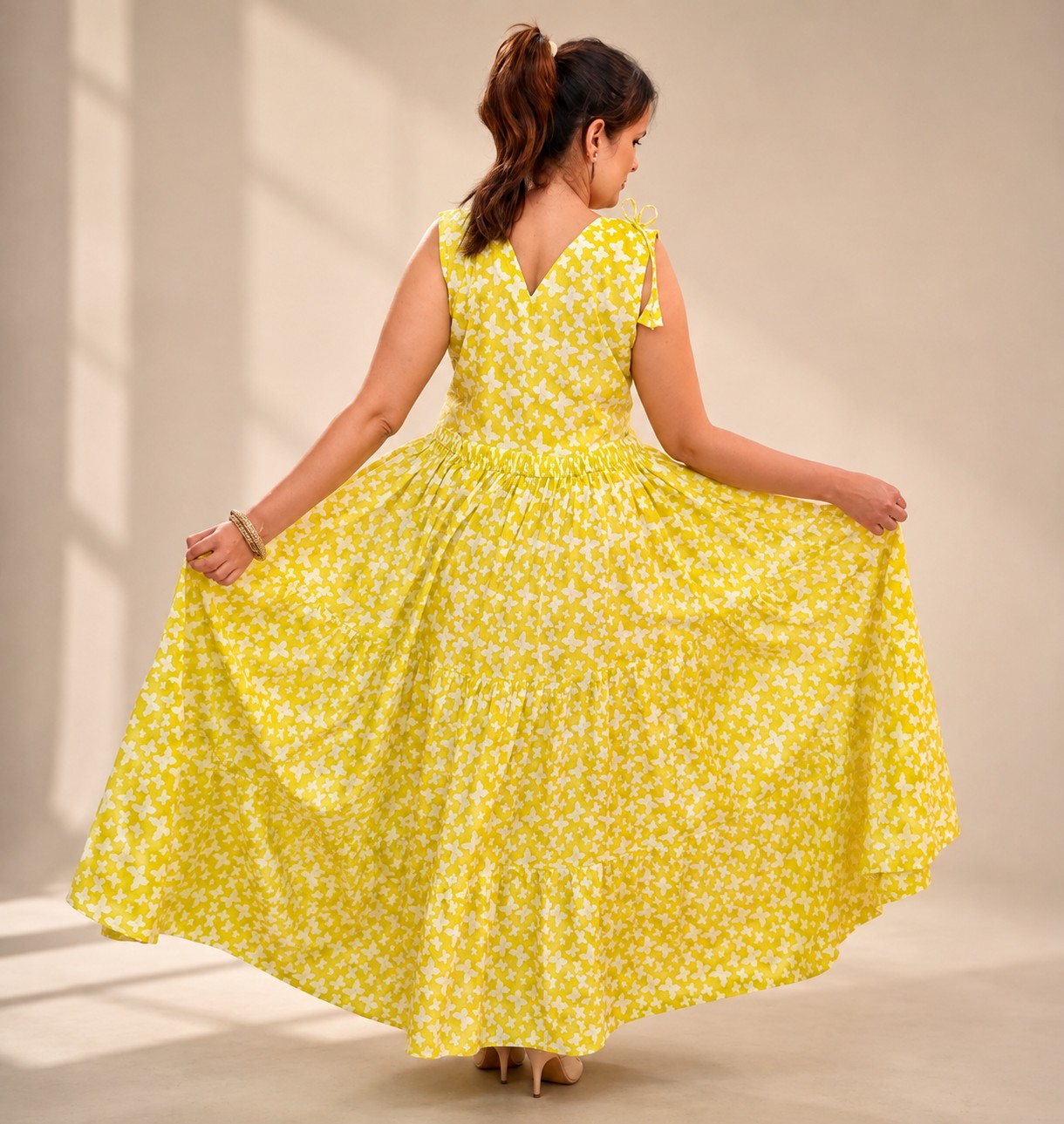 Floral Sunshine Cotton Dress