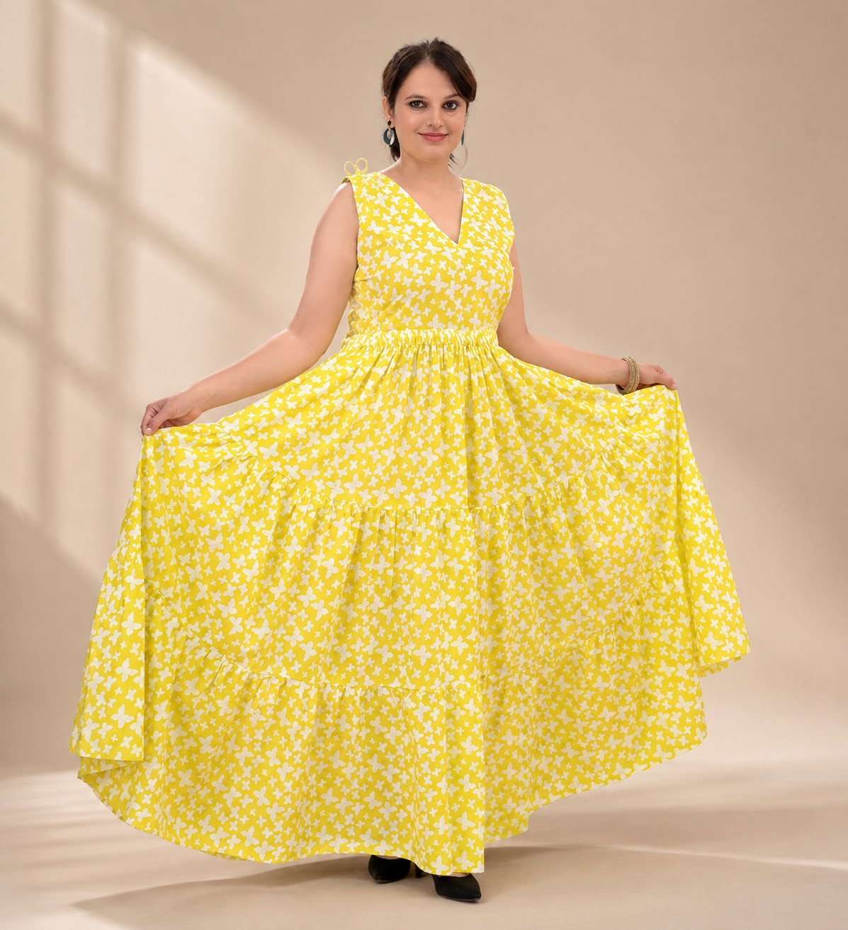 Floral Sunshine Cotton Dress