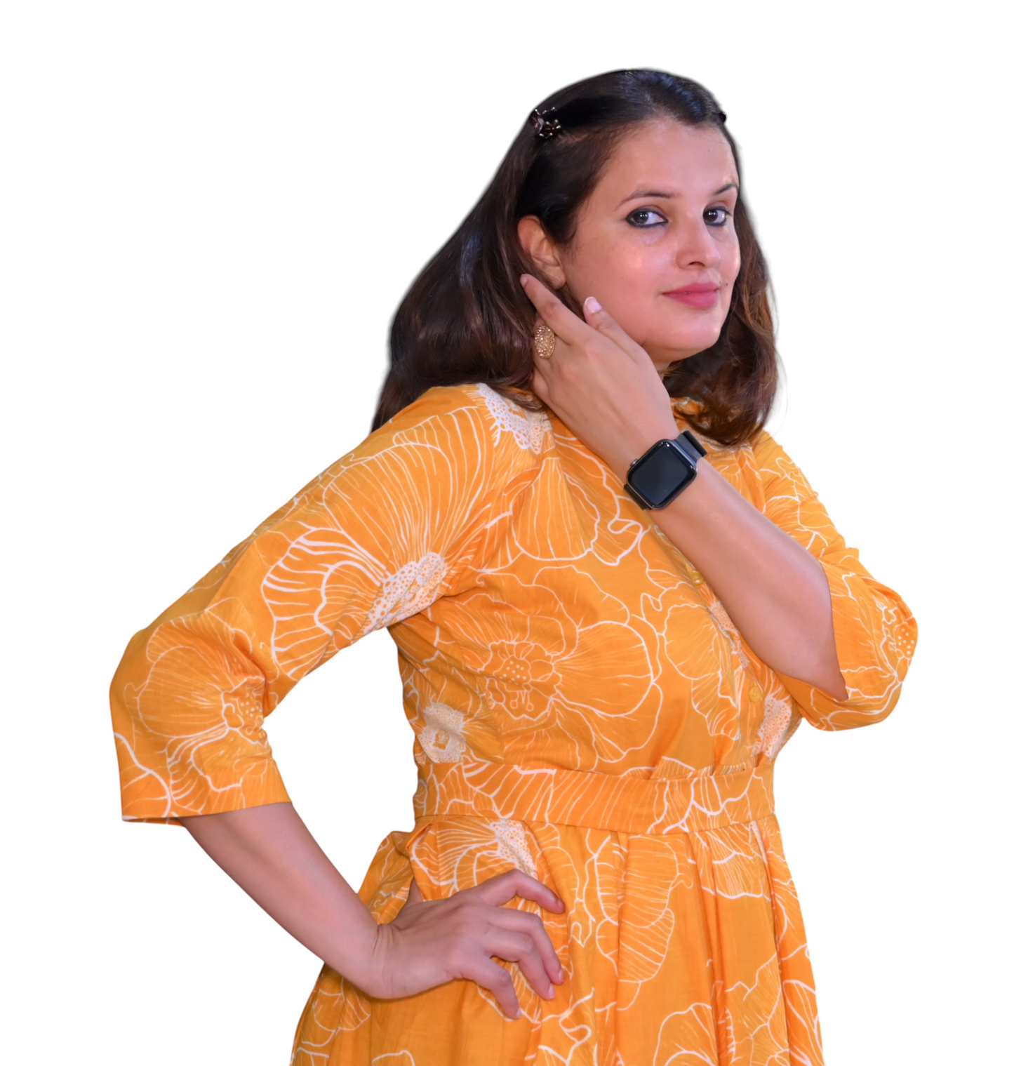 Mango Bloom Cotton Dress