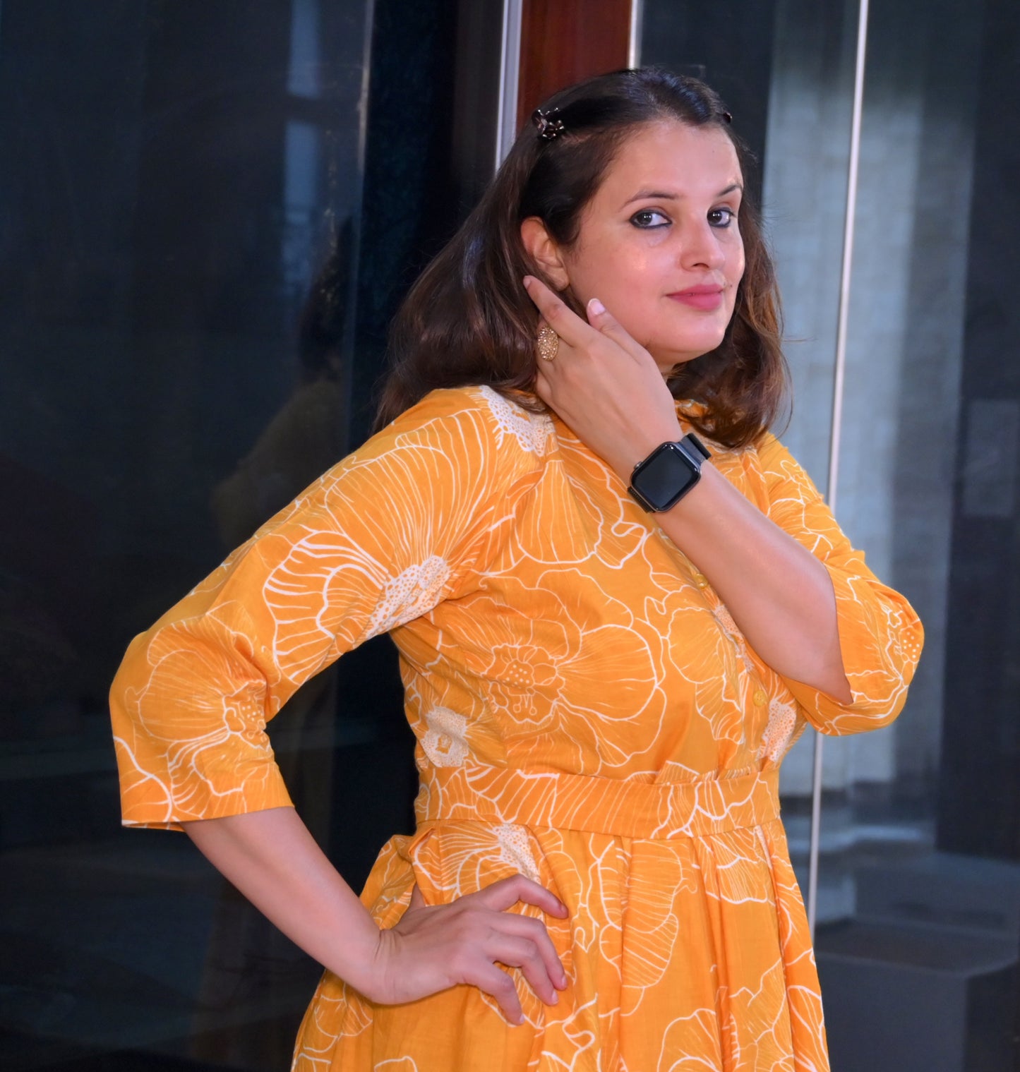 Mango Bloom Cotton Dress