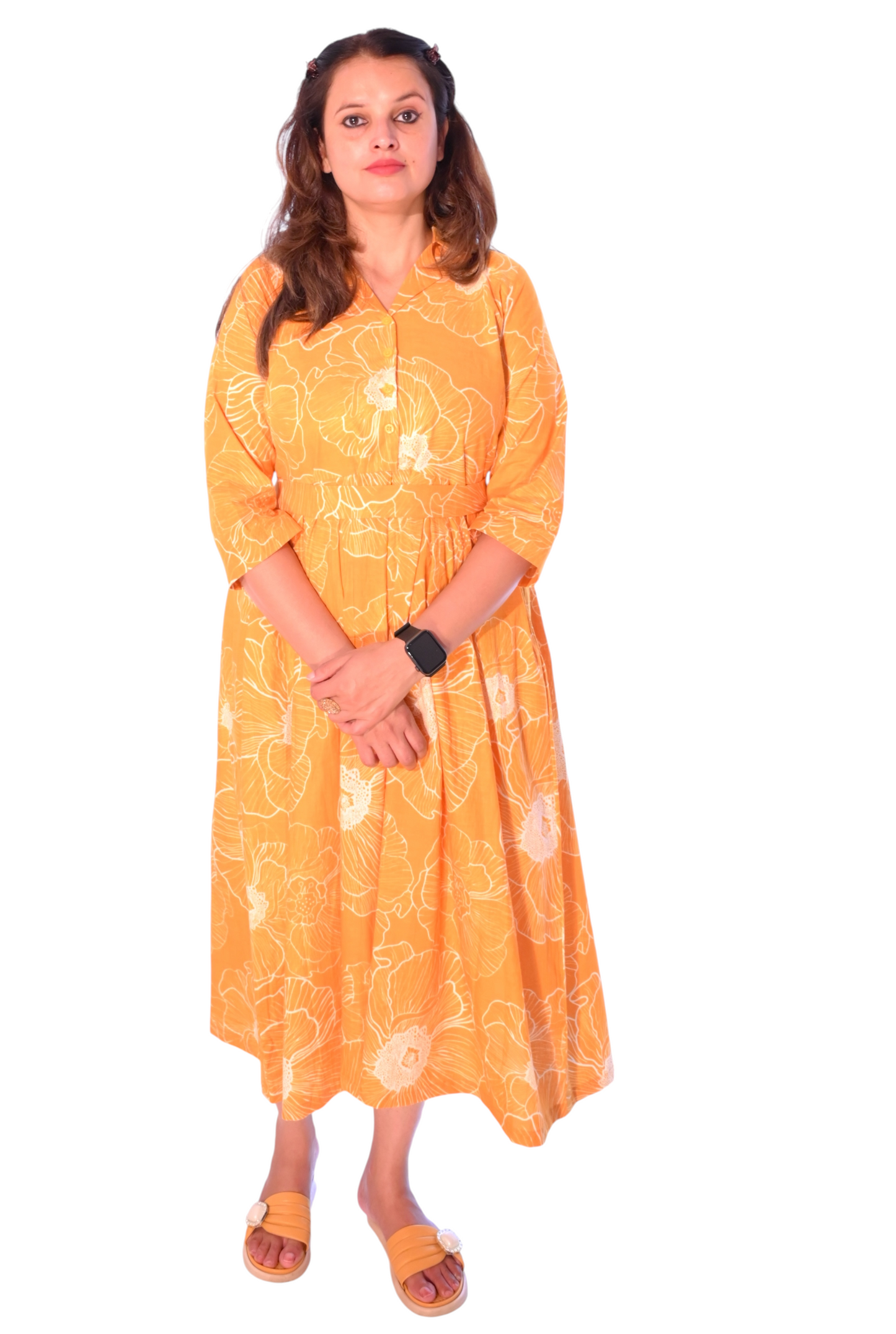 Mango Bloom Cotton Dress