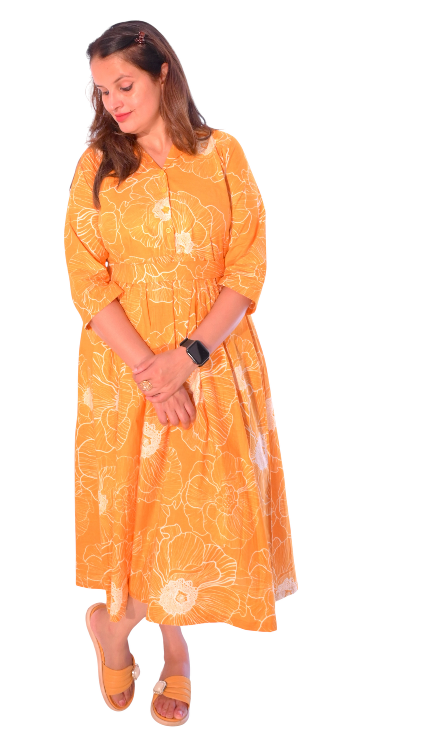 Mango Bloom Cotton Dress – MahoFa