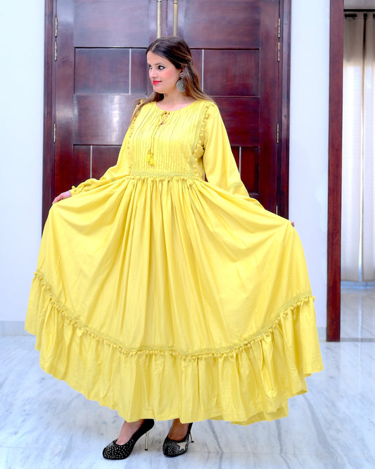 Lemon Temptation Cotton Dress