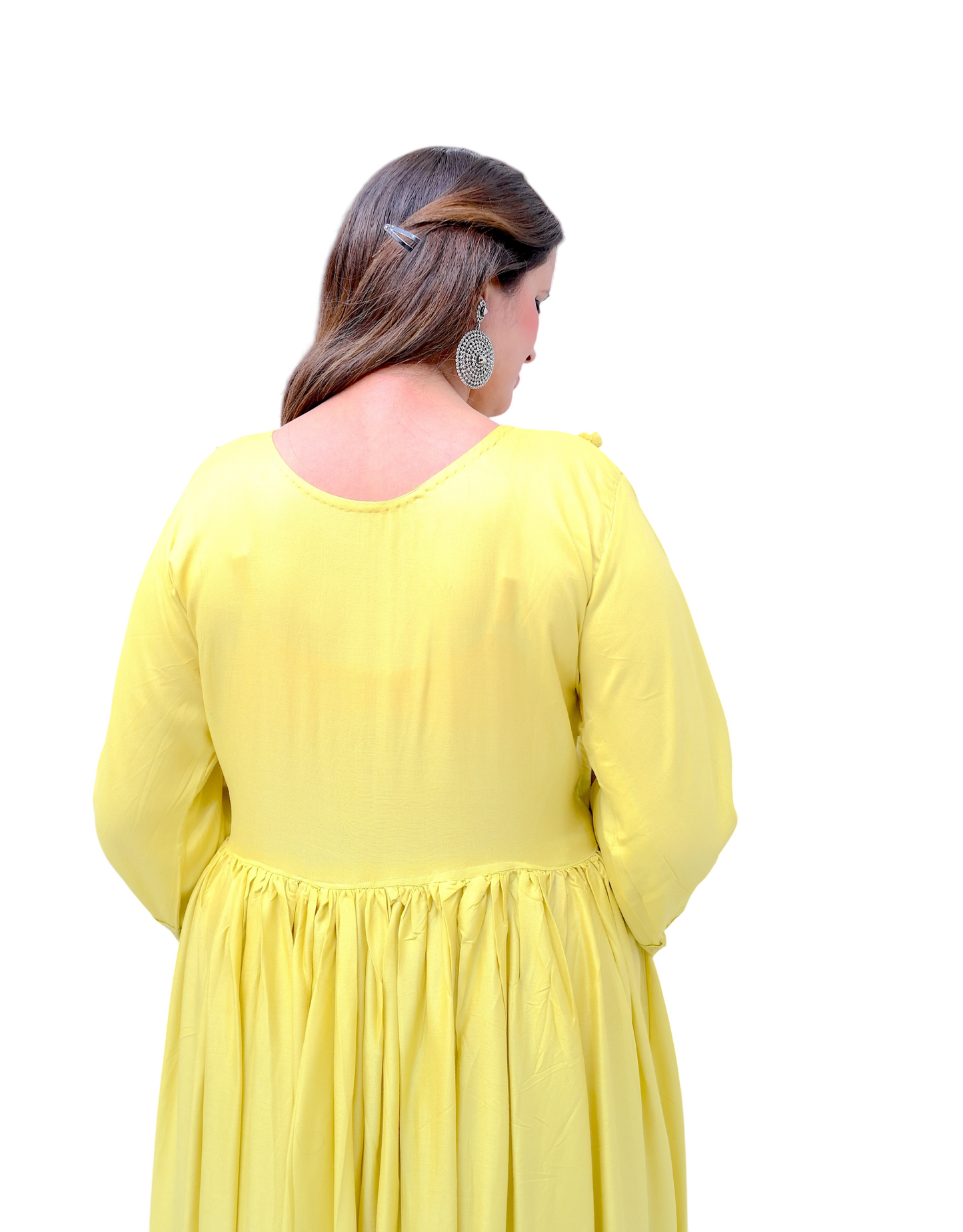 Citrus Charm Cotton Dress