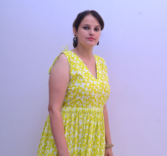 Floral Sunshine Cotton Dress