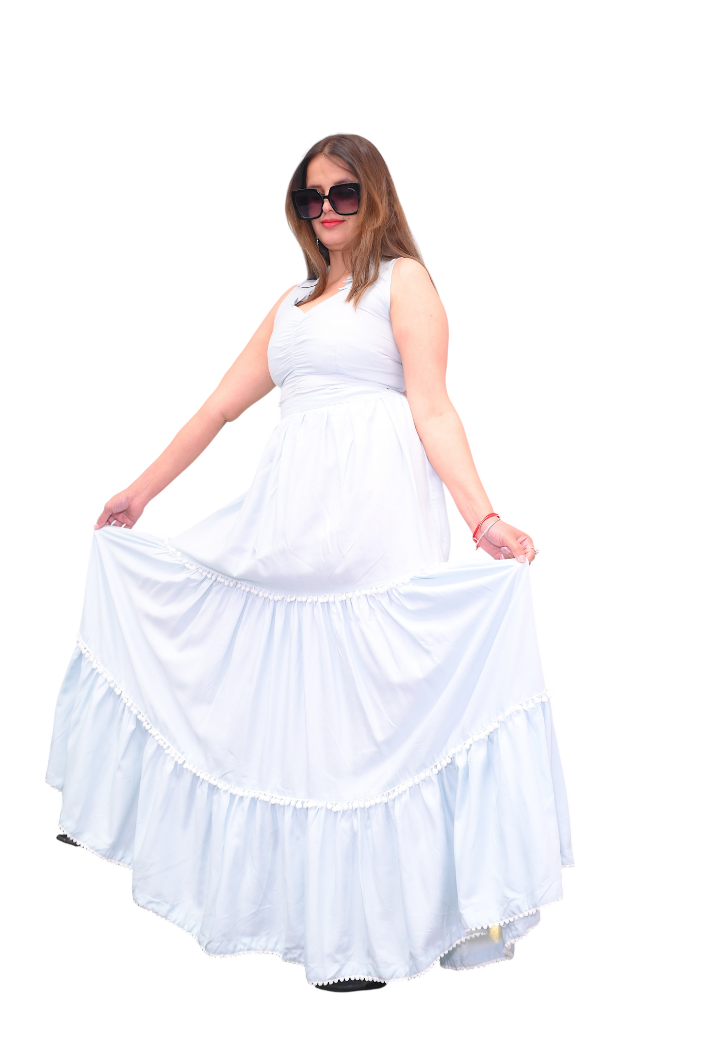 Azure Breeze Cotton Dress