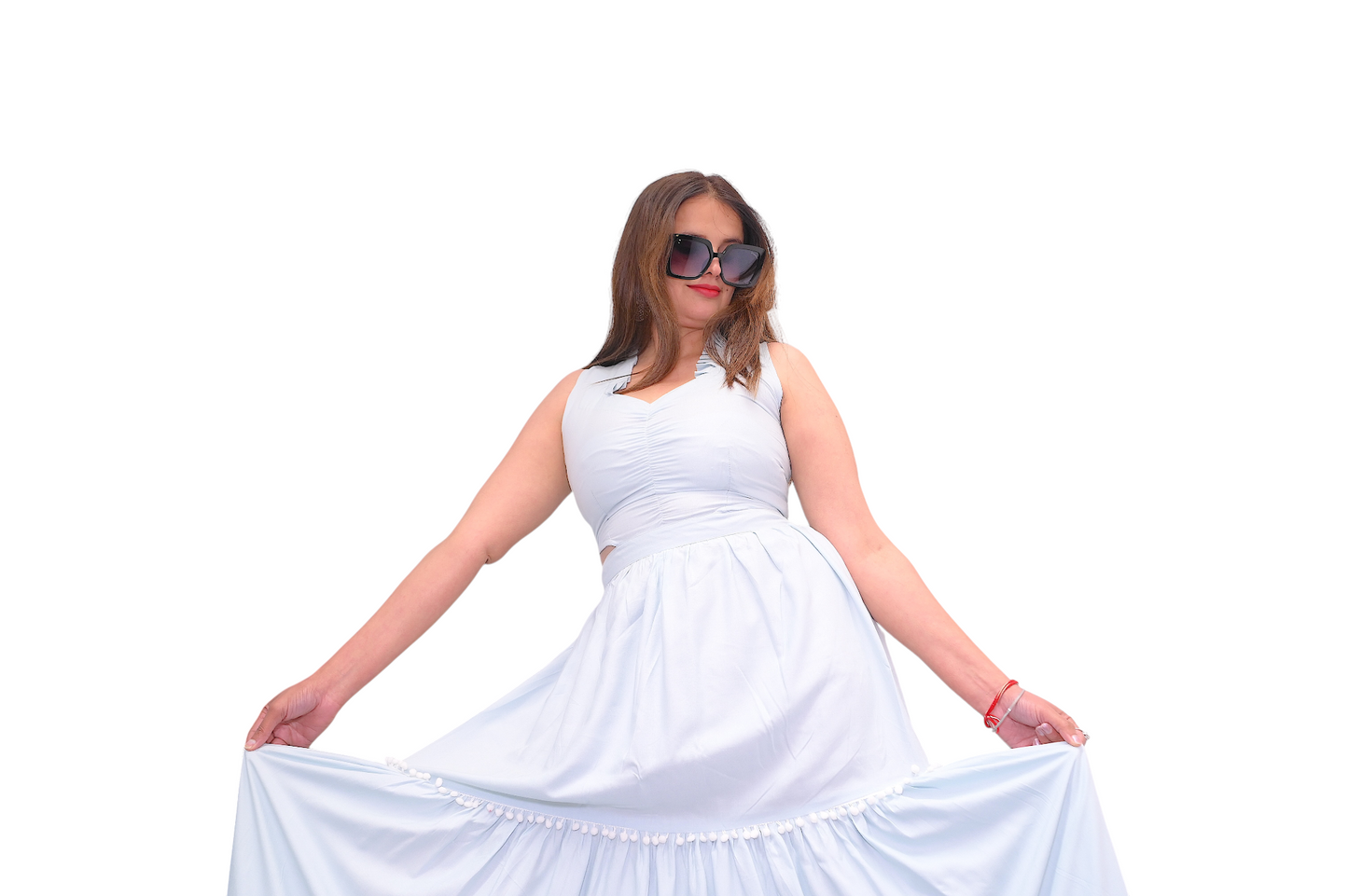 Azure Breeze Cotton Dress