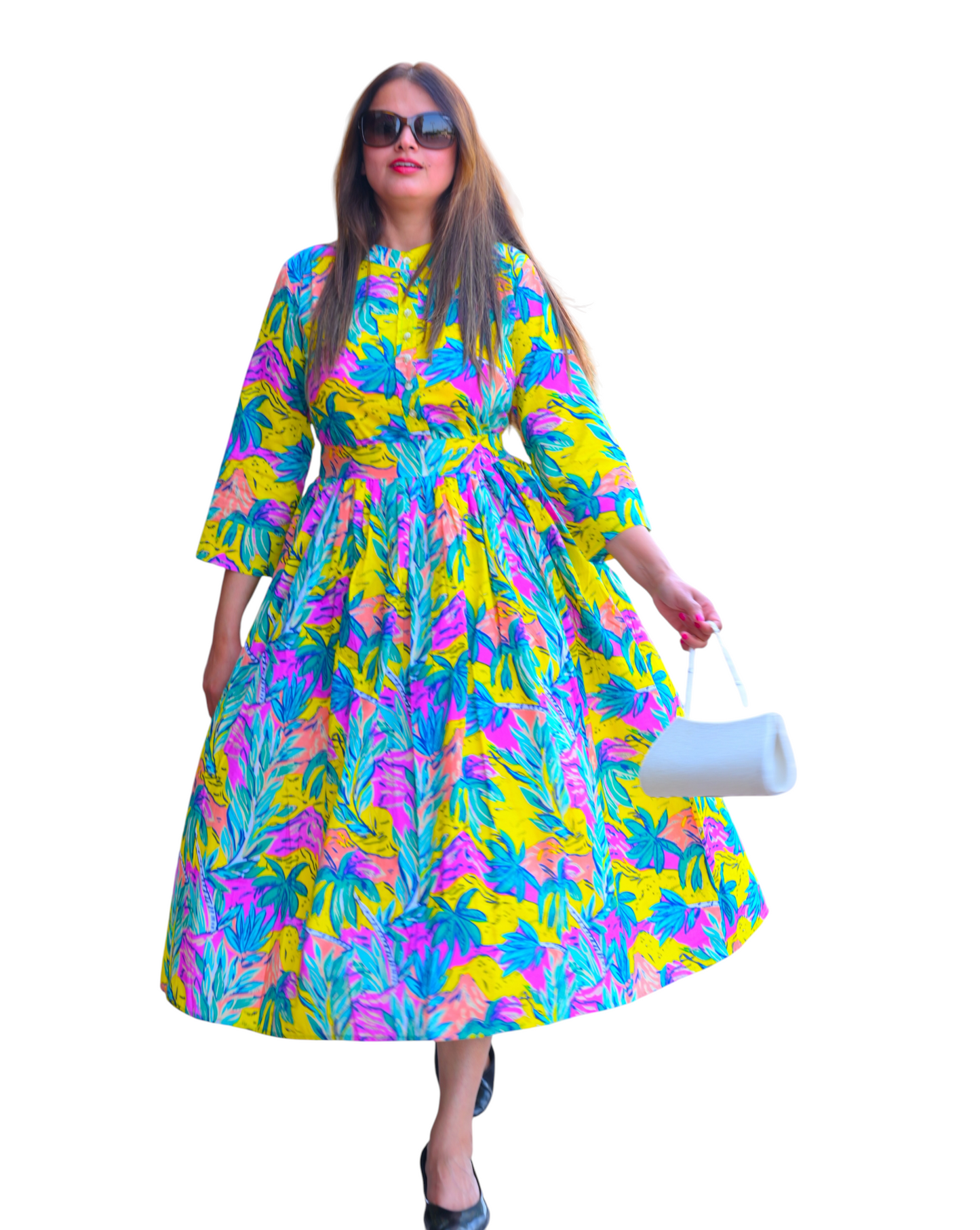 Bohemian Palette Cotton Dress