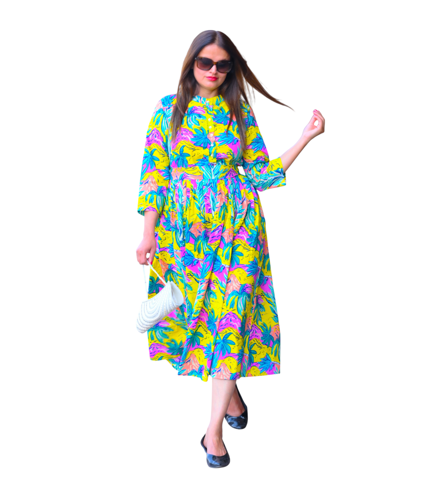 Bohemian Palette Cotton Dress