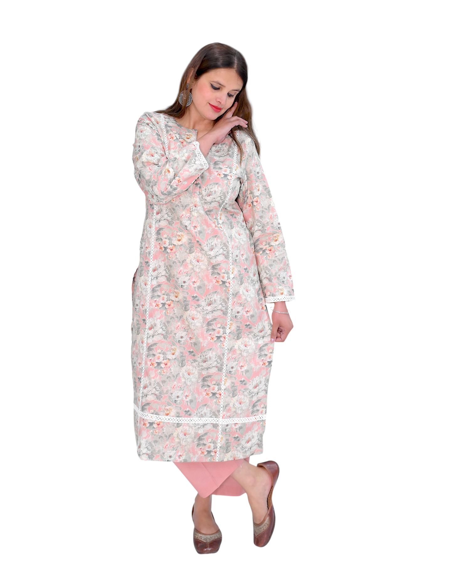 Lacy Whispers Printed Suit