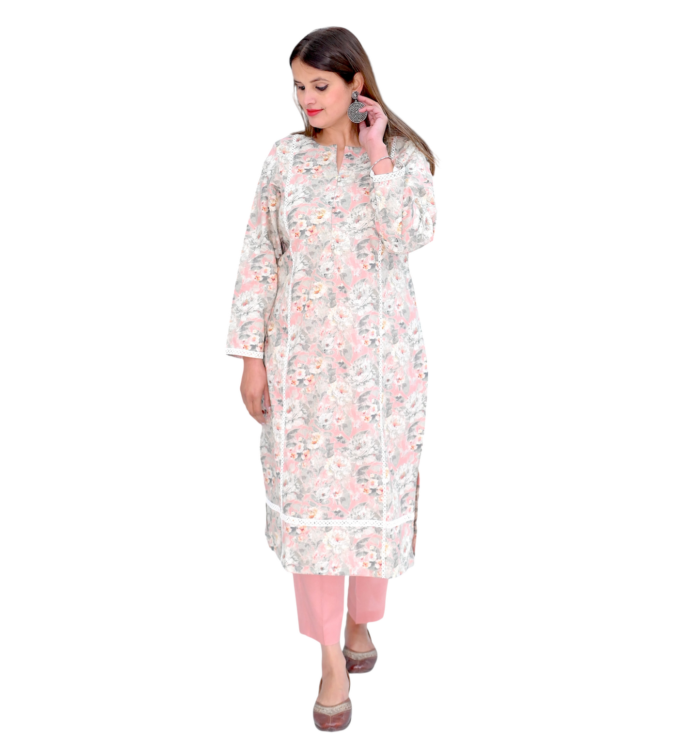 Lacy Whispers Printed Suit