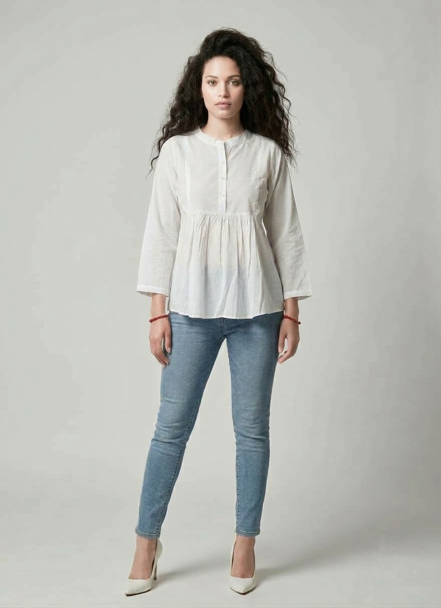 Pure Essence White Kurti