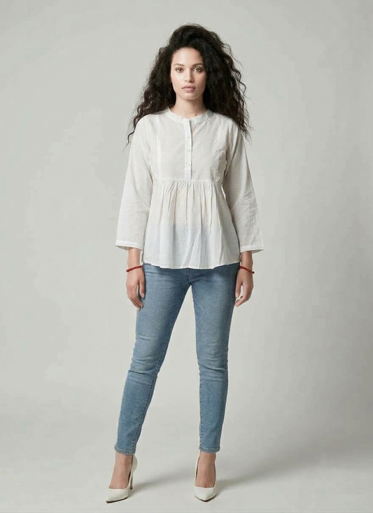 Pure Essence White Kurti