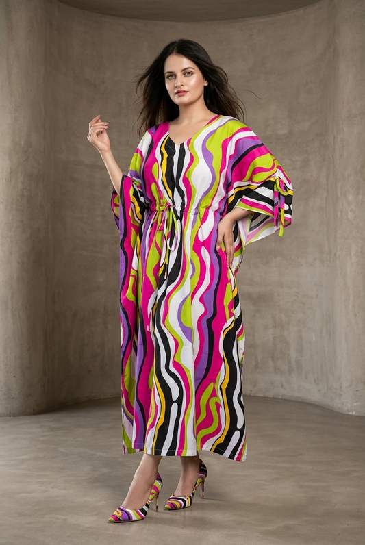 Artisan's Muse Abstract Caftan
