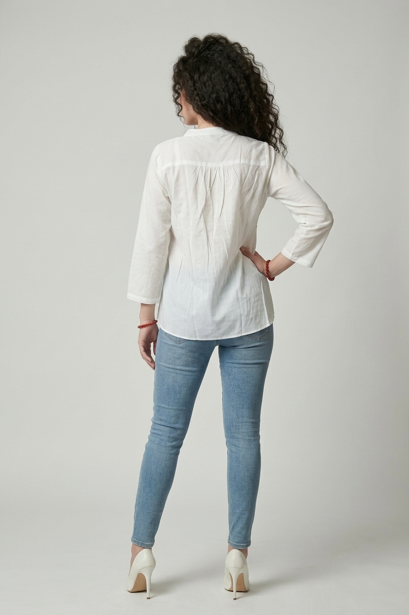Pure Essence White Kurti