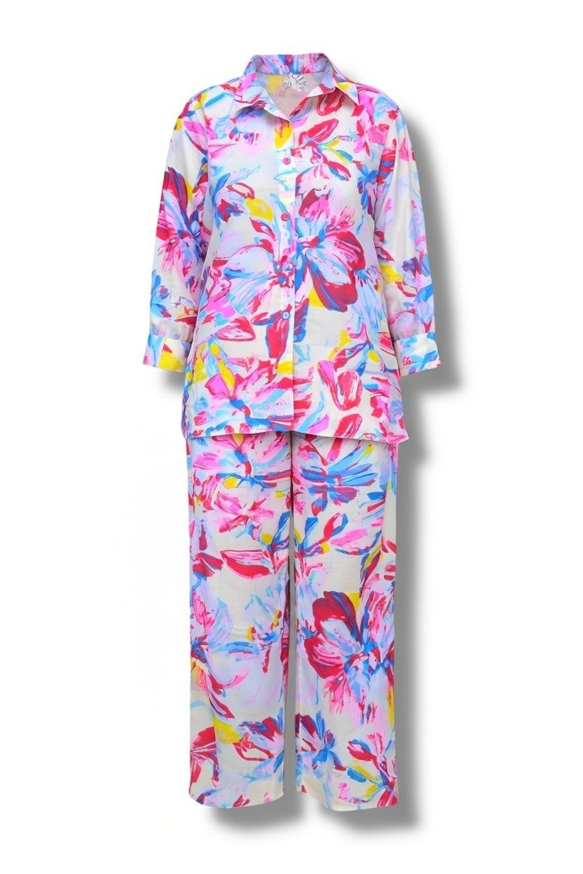 Crimson Bloom Co-Ord Set