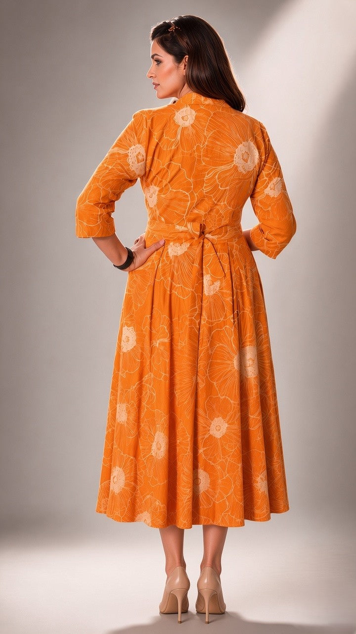 Mango Bloom Cotton Dress